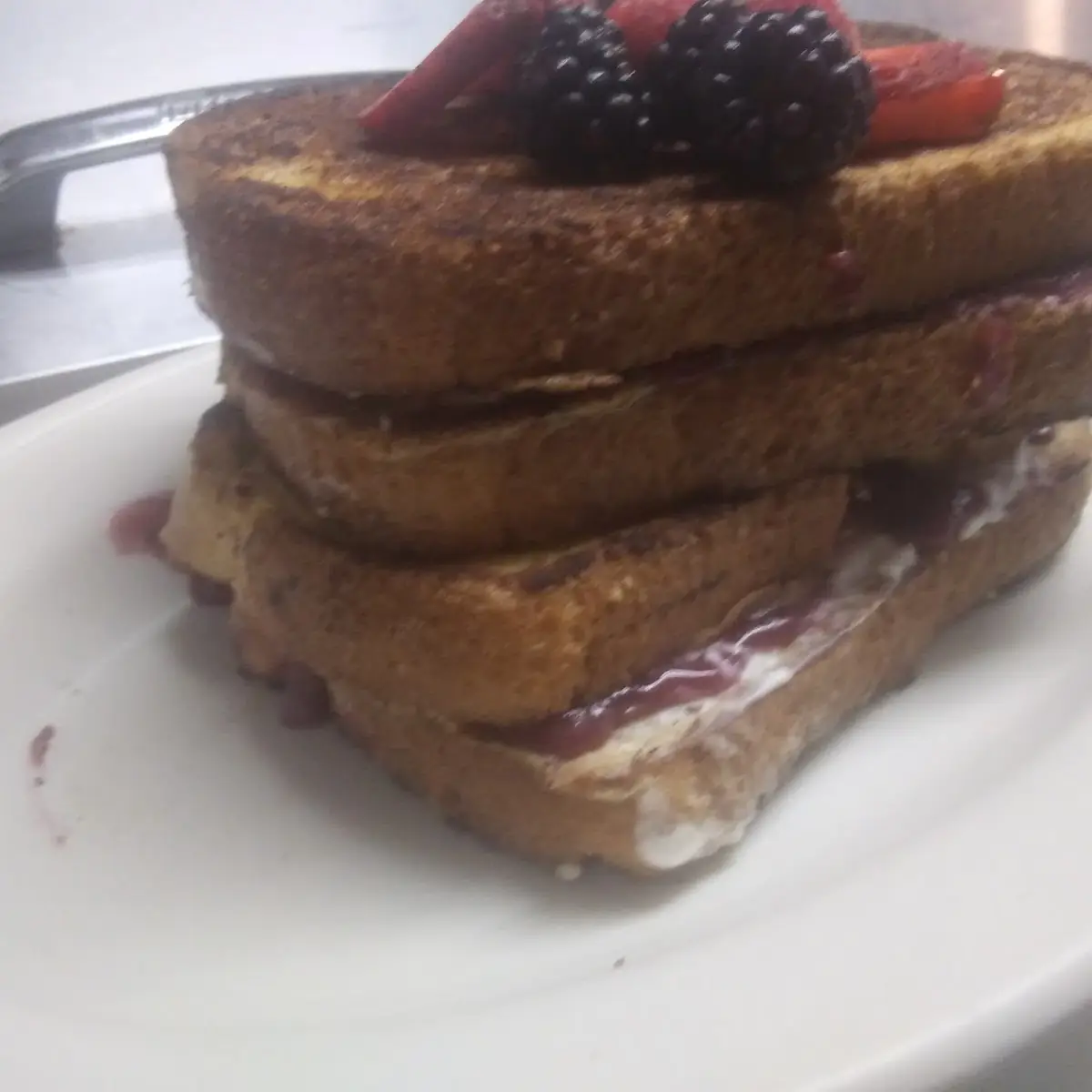 Mixed Berry Stuffed French Toast