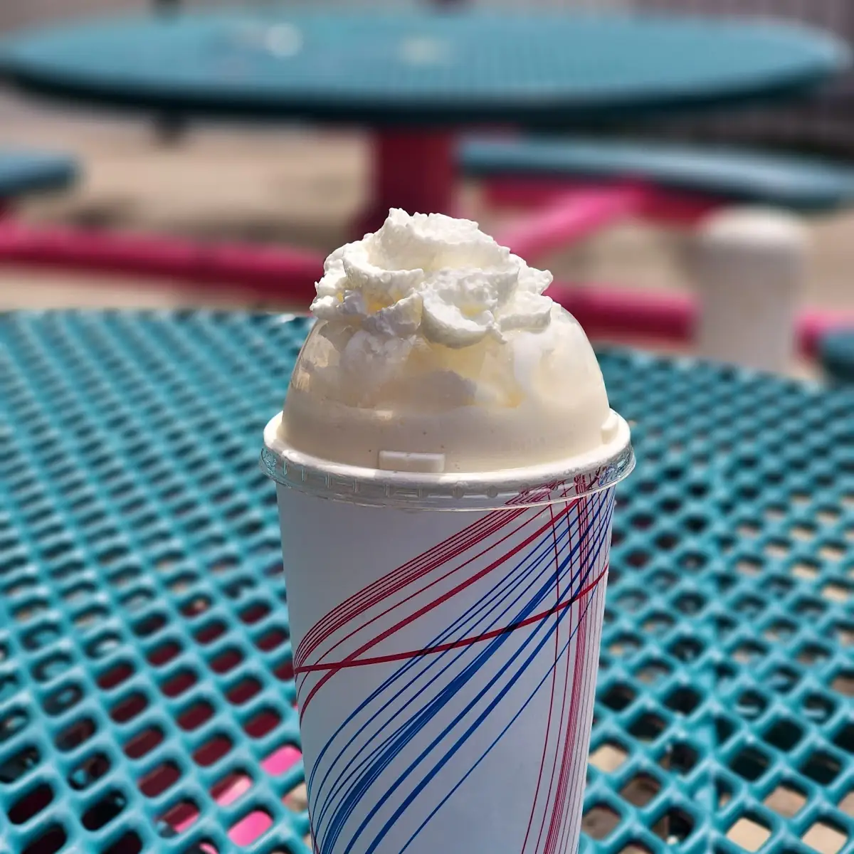 Vanilla Milkshake with Whipped Cream