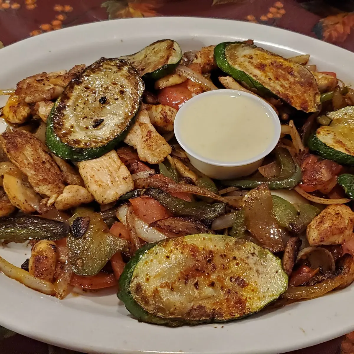 Grilled Vegetables & Chicken