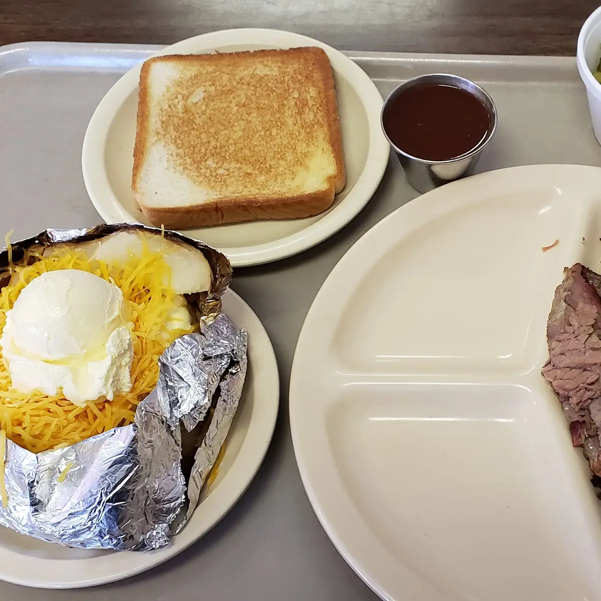 Brisket Plate with Baked Potato