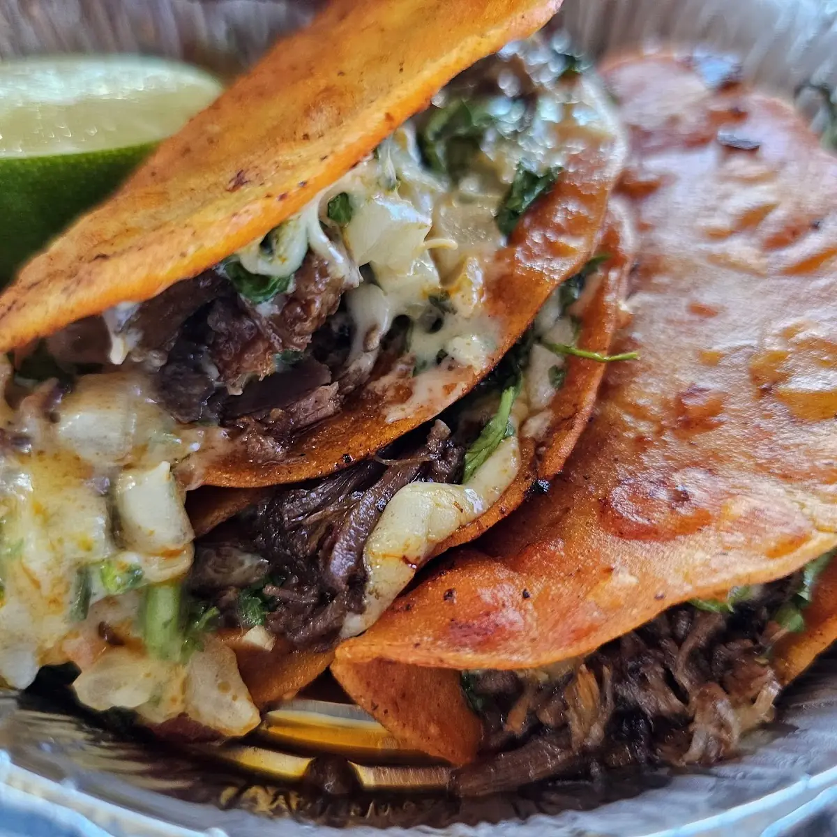 5. One Cheese Quesadilla, Chile Relleno and Rice