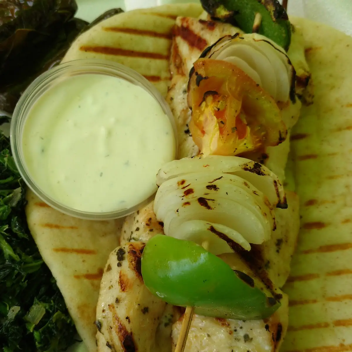 Salad and Grape Leaves