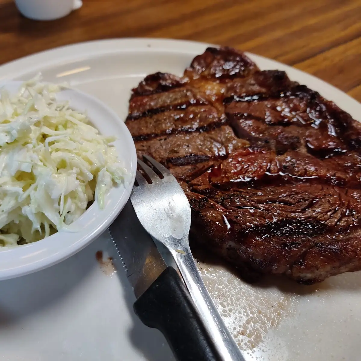Silver Ribeye with Coleslaw