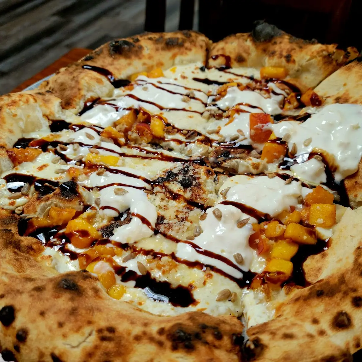 Peach Pizza