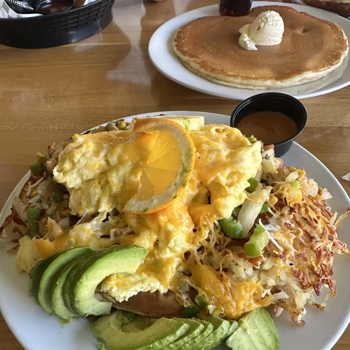 Chili Cheese Hamburger Omelette
