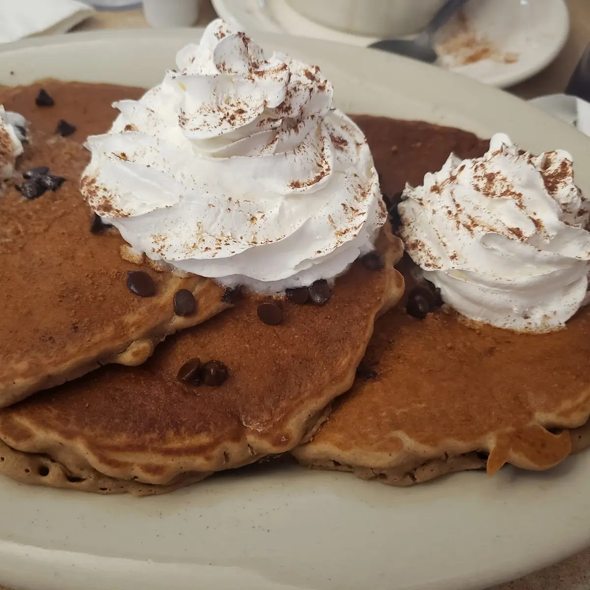 2 Chocolate Chip Pancakes
