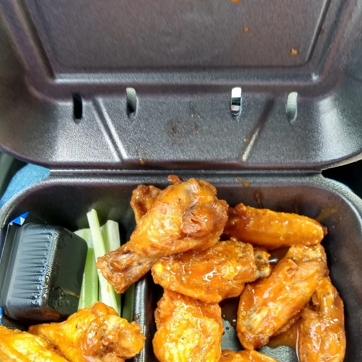 Buffalo Wings and Celery Sticks