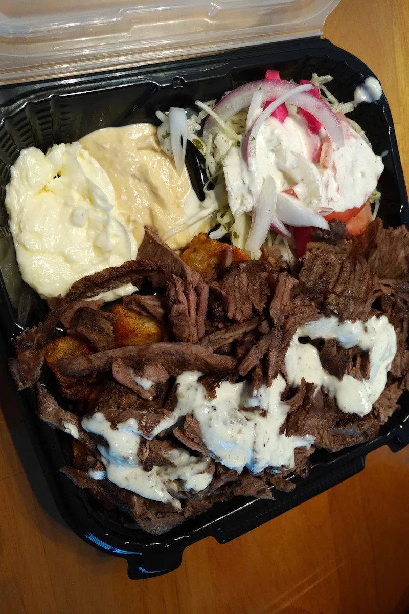 Chicken and Beef Shawarma Plate