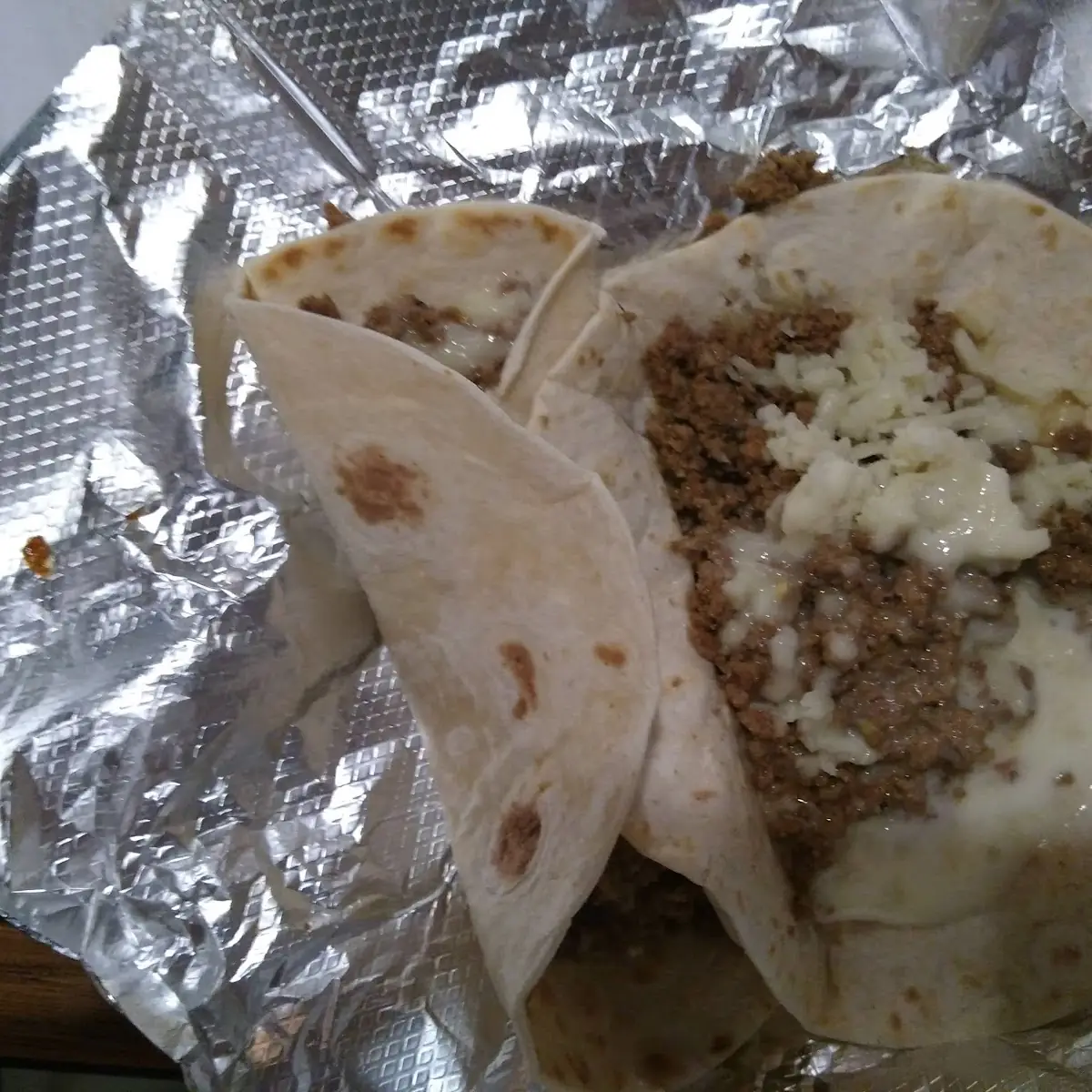 Meat and Cheese Soft Taco