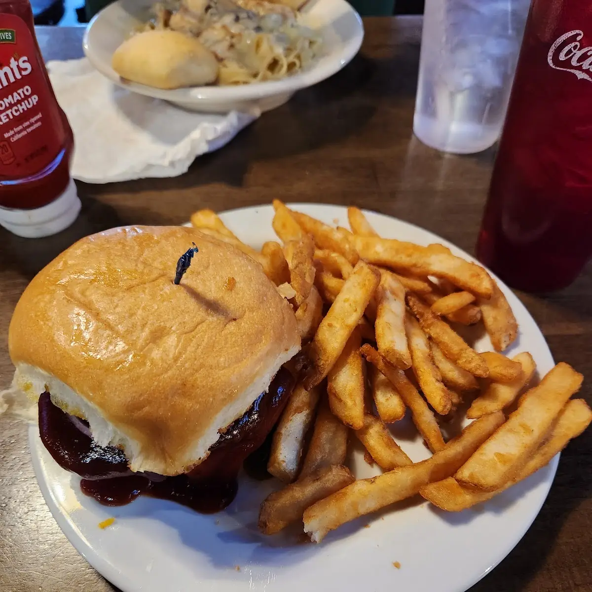 Bacon Cheeseburger and Fries