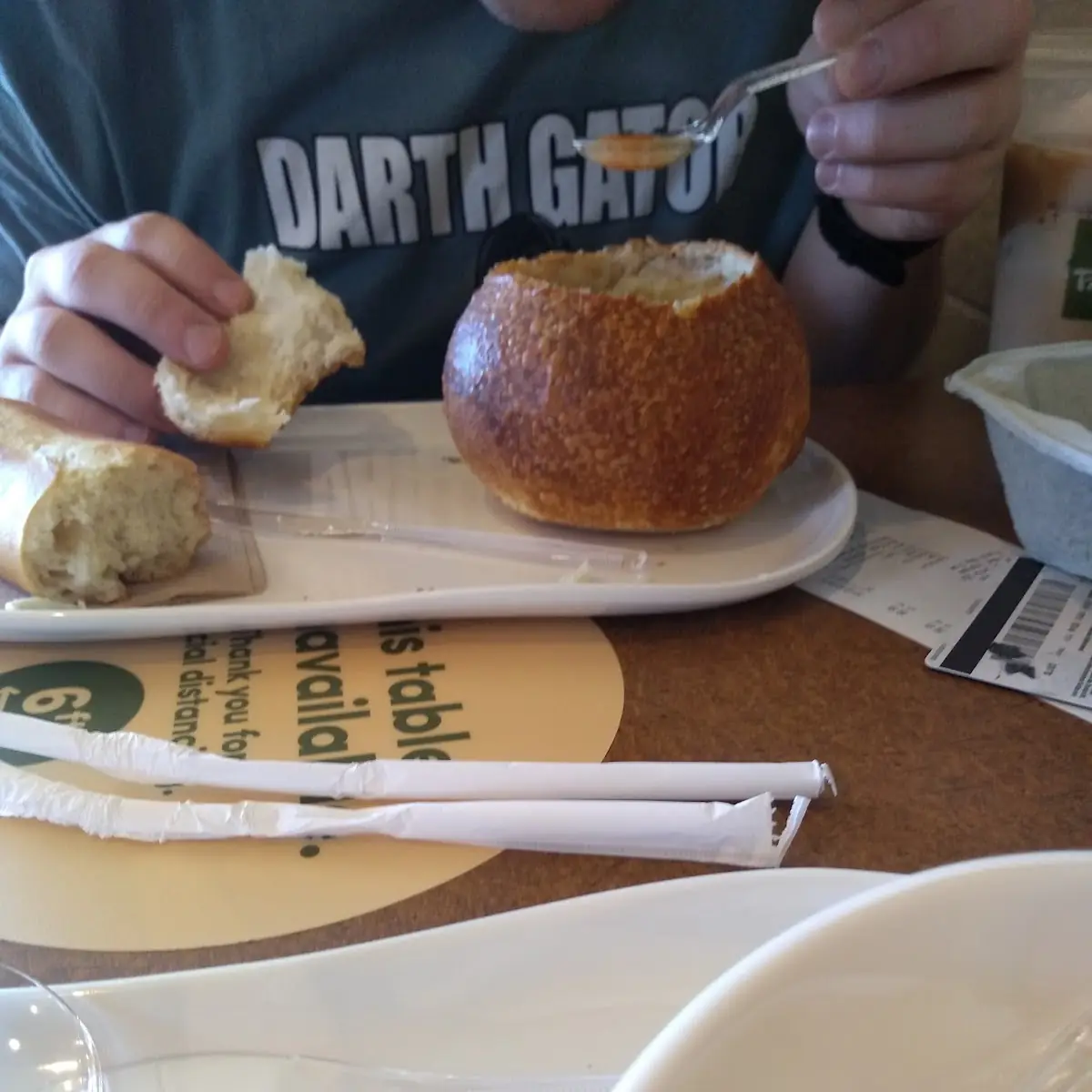 Chicken Noodle Soup Bread Bowl