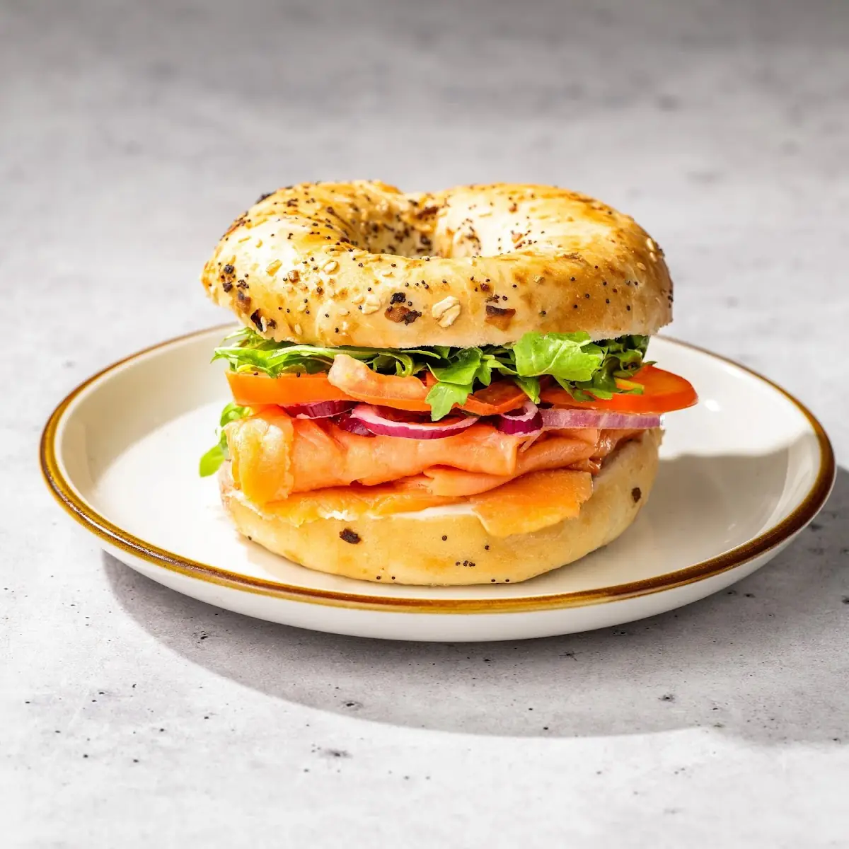 Bagel with Smoked Salmon