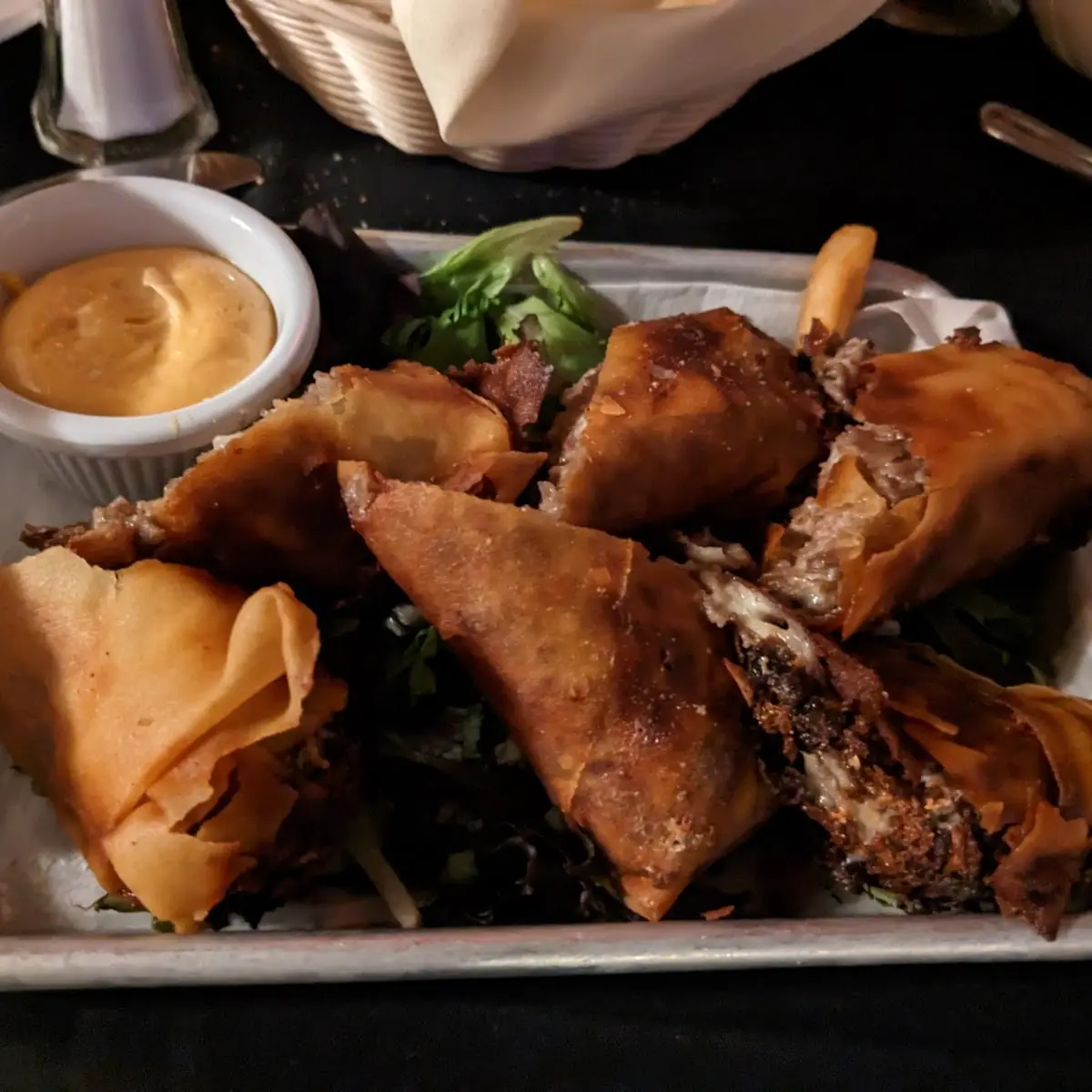Cheesesteak Spring Rolls