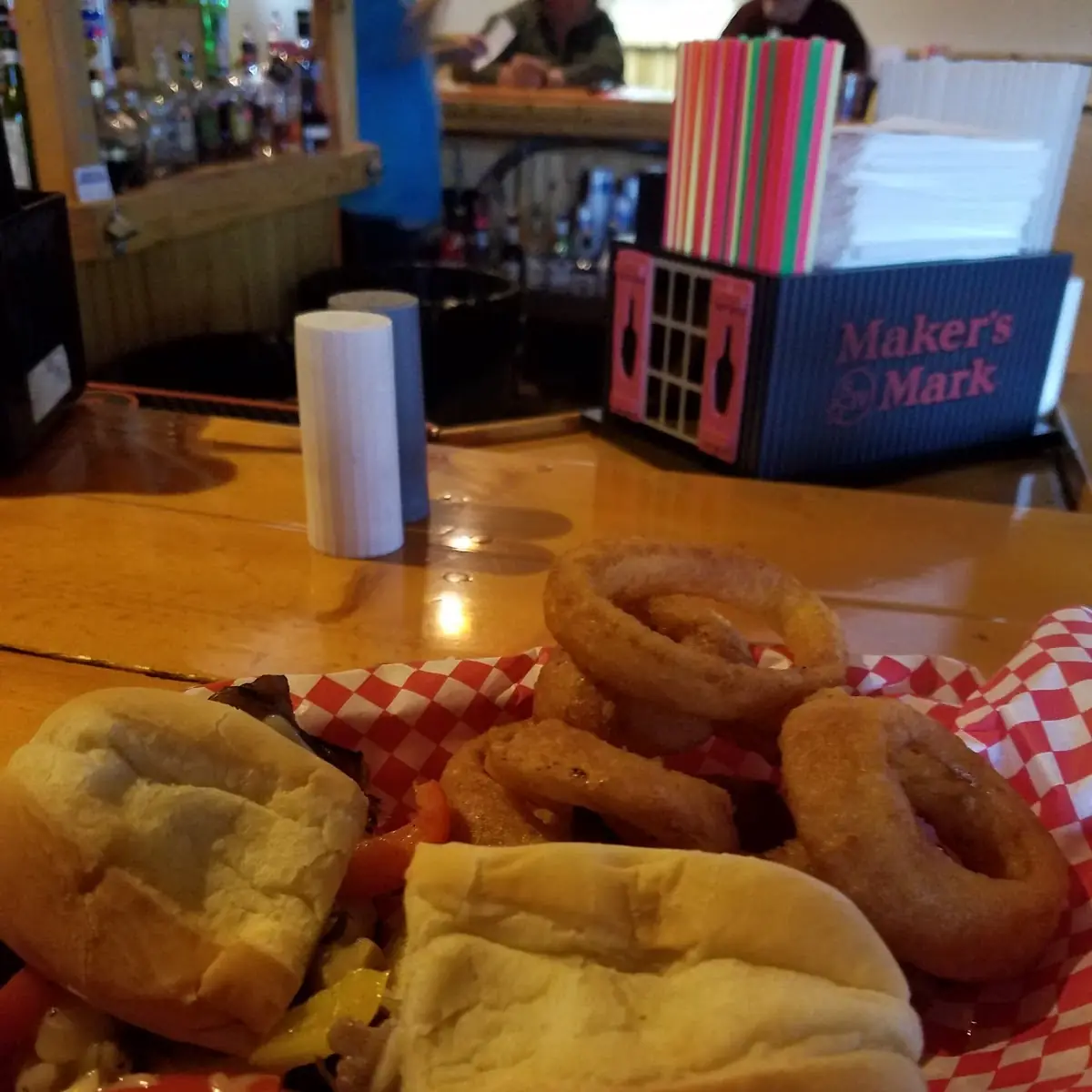 Philly Steak and Onion Rings