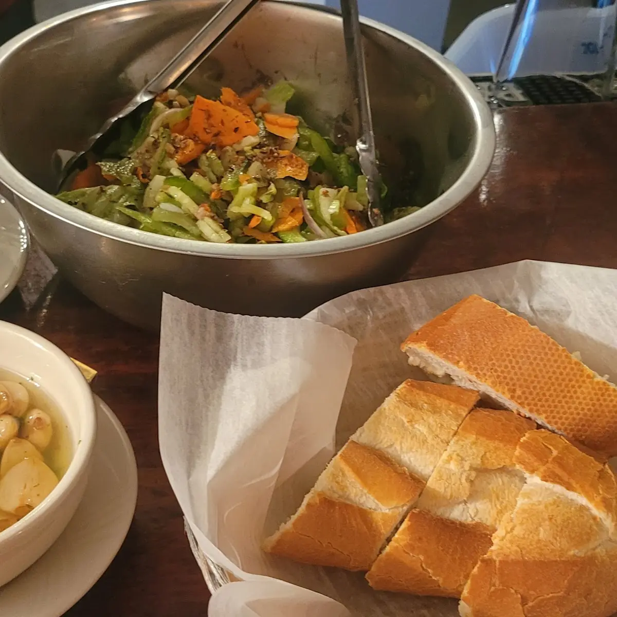 House Salad and Freshly Baked Bread