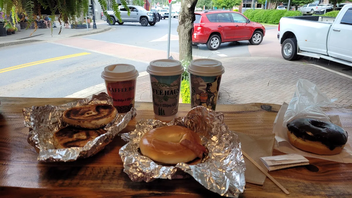 Bacon Egg and Cheese Bagel&White Chocolate Latte