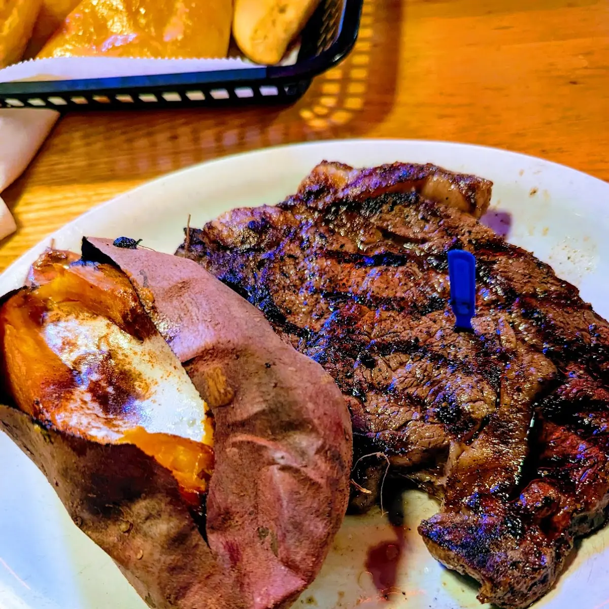 Ribeye Steak and Sweet Potato