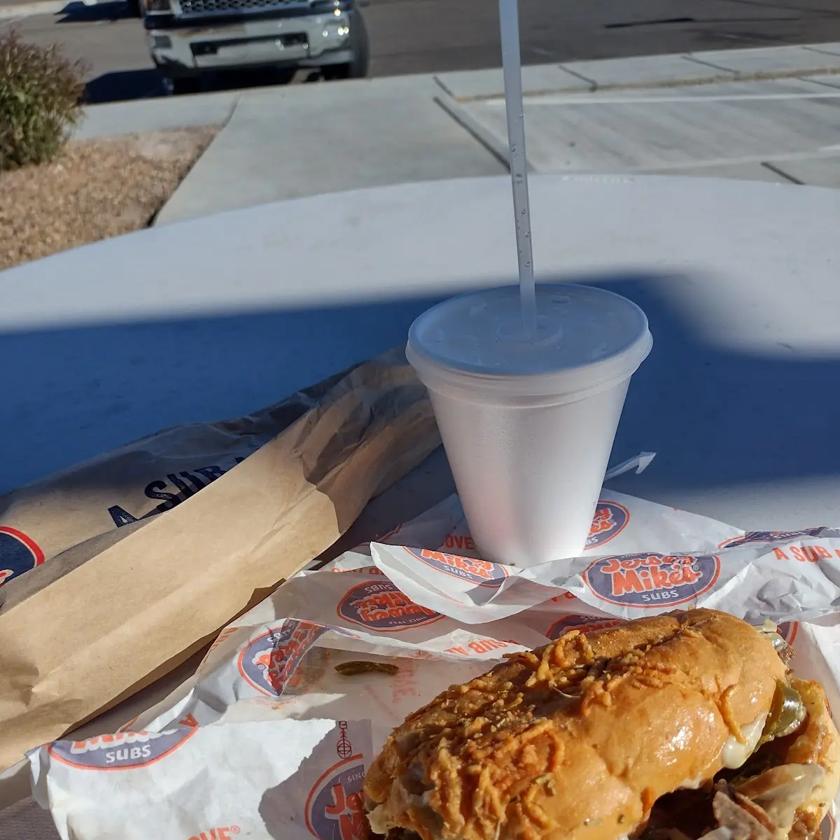 Big Kahuna Cheesesteak on Cheese Bread