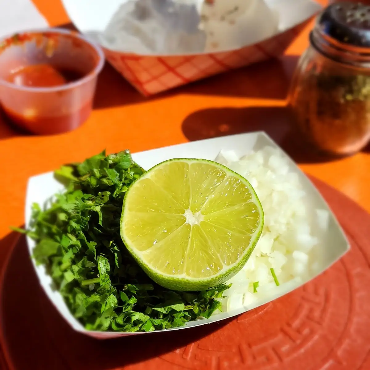 Lime Cilantro and Onions