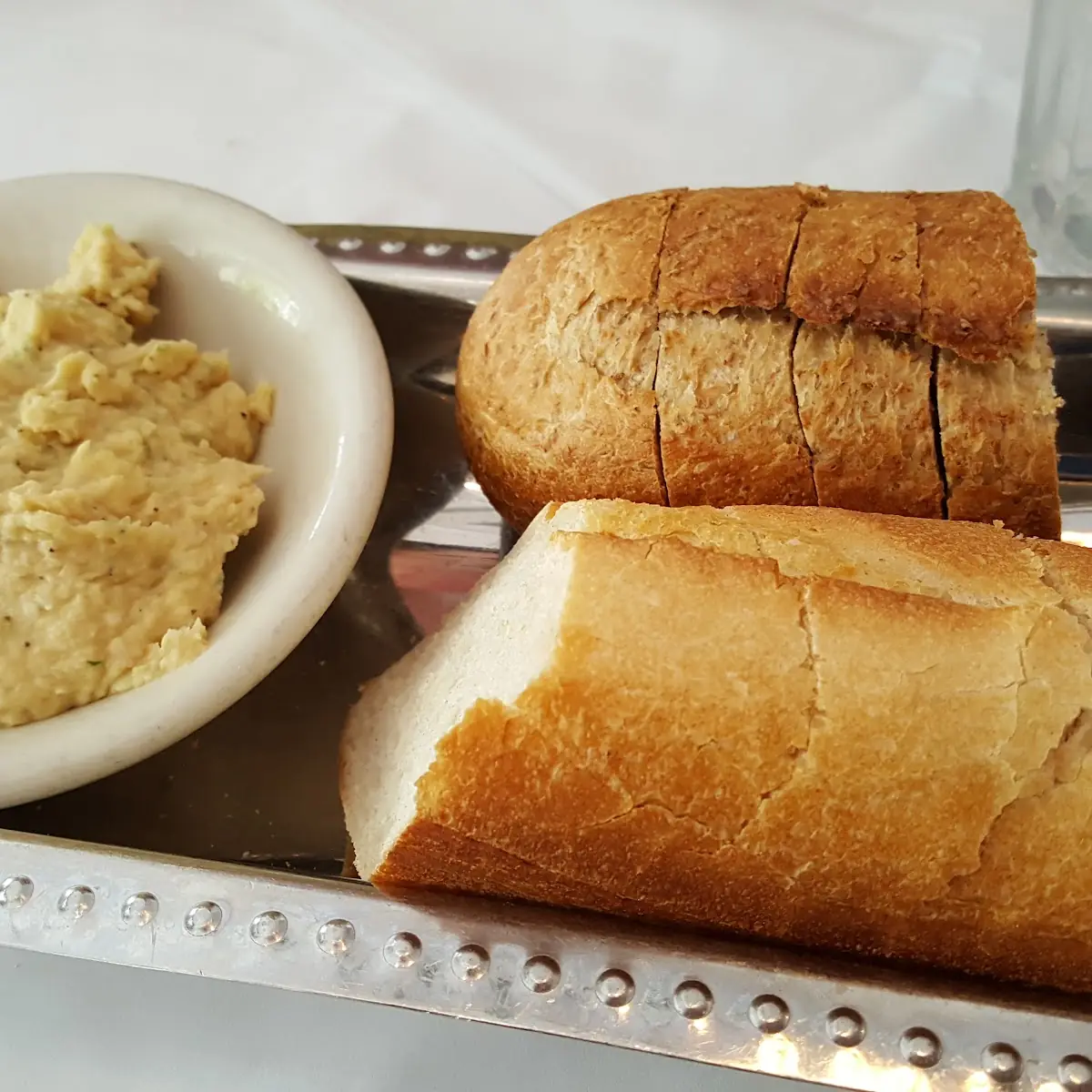 Hummus and Bread Basket