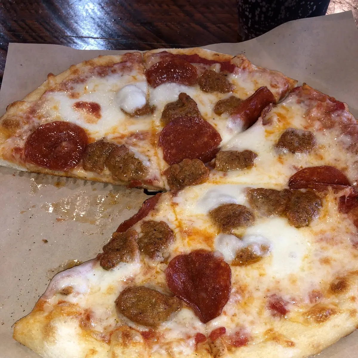 Pepperoni and Sausage Pizza
