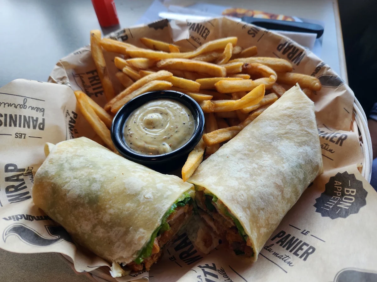 Wrap Au Poulet Chicken Wrap, Restaurant Normandin Orsainville