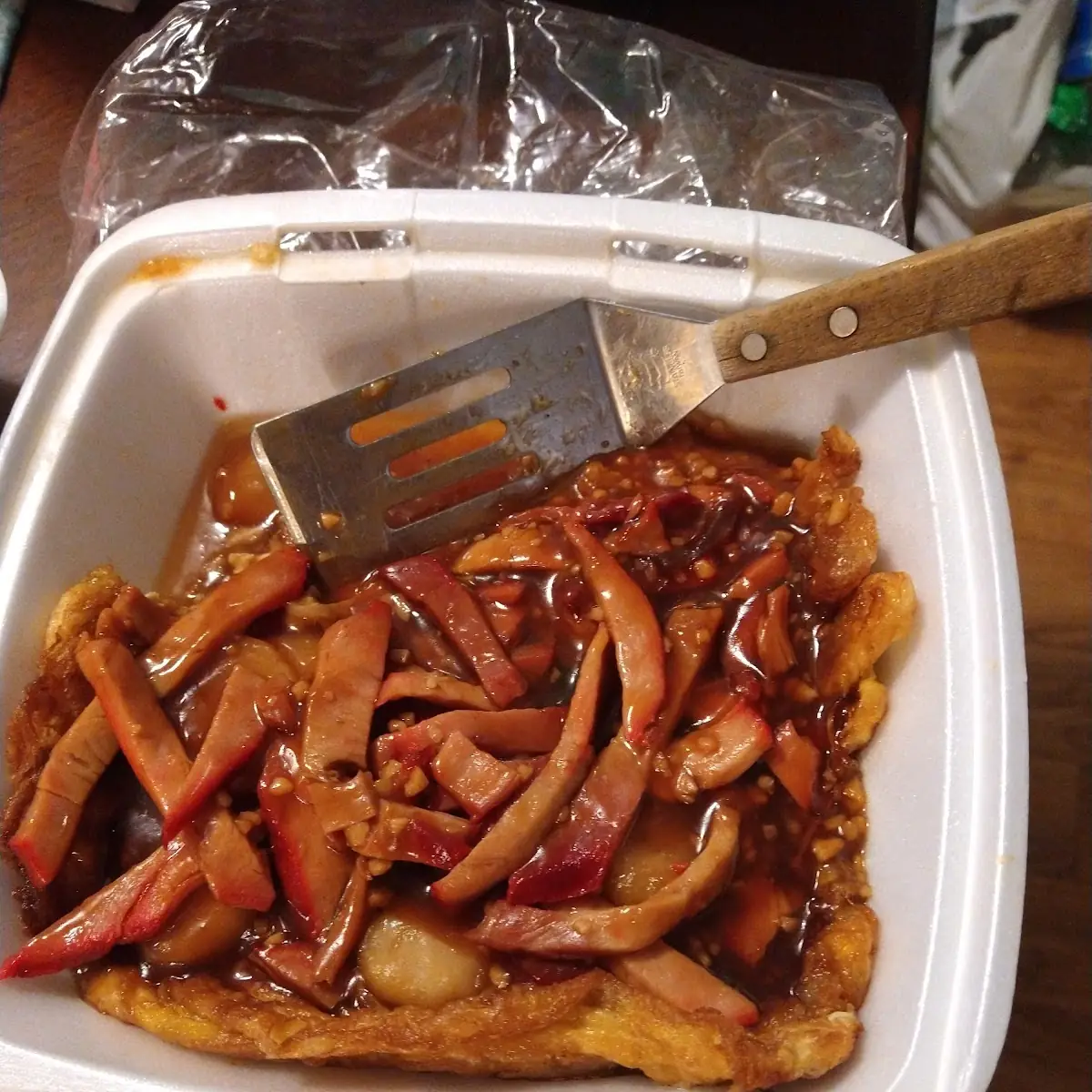 BBQ Pork Egg Foo Young