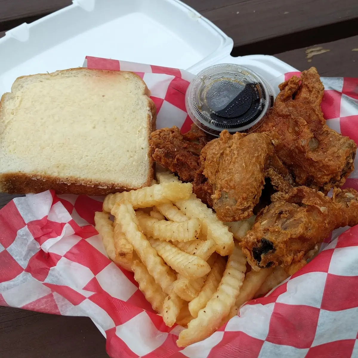 Fried Chicken Dinner with Fries