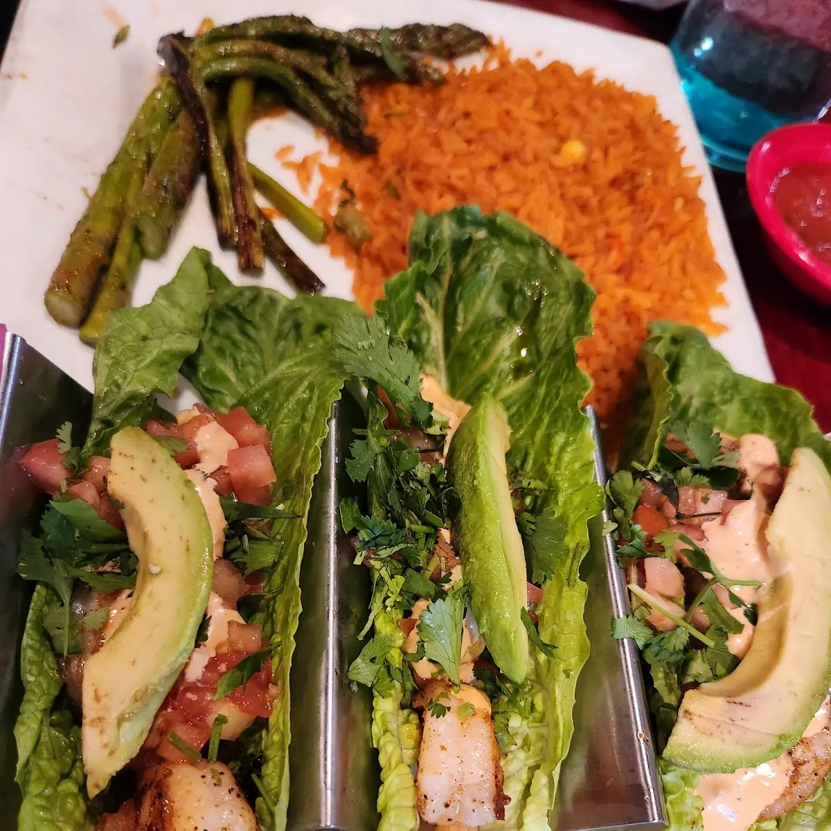 Shrimp Tacos with Lettuce