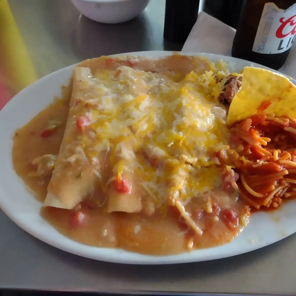Beef and Cheese Enchiladas