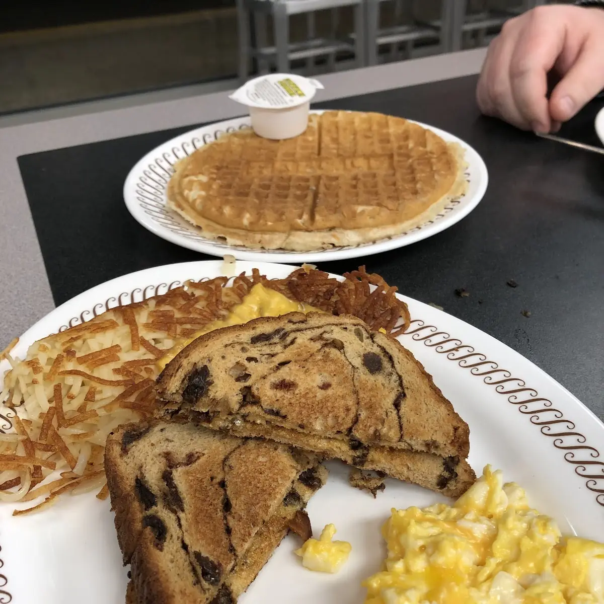 Cheese N' Eggs with Raisin Toast