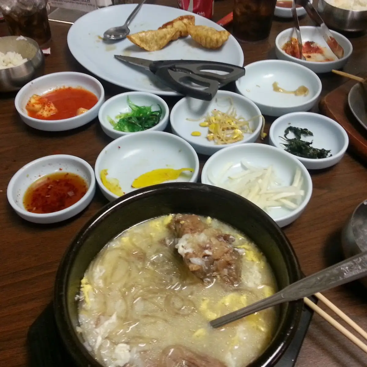 Gal Bi Tang 갈비탕 with Rice and Sides