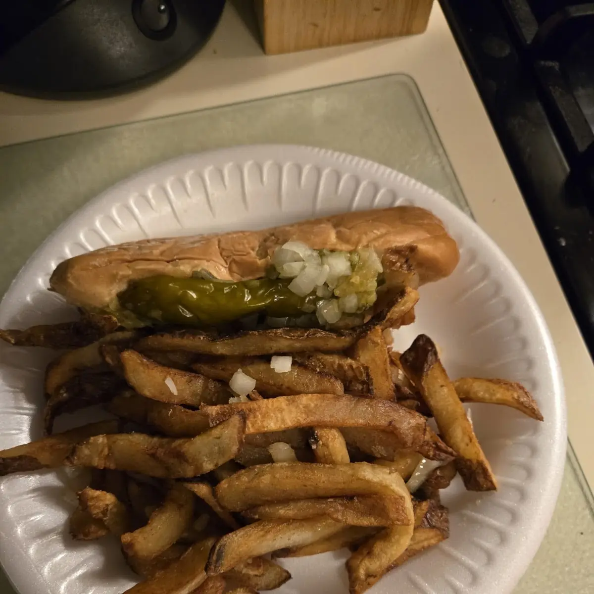Hot Dog with Fries