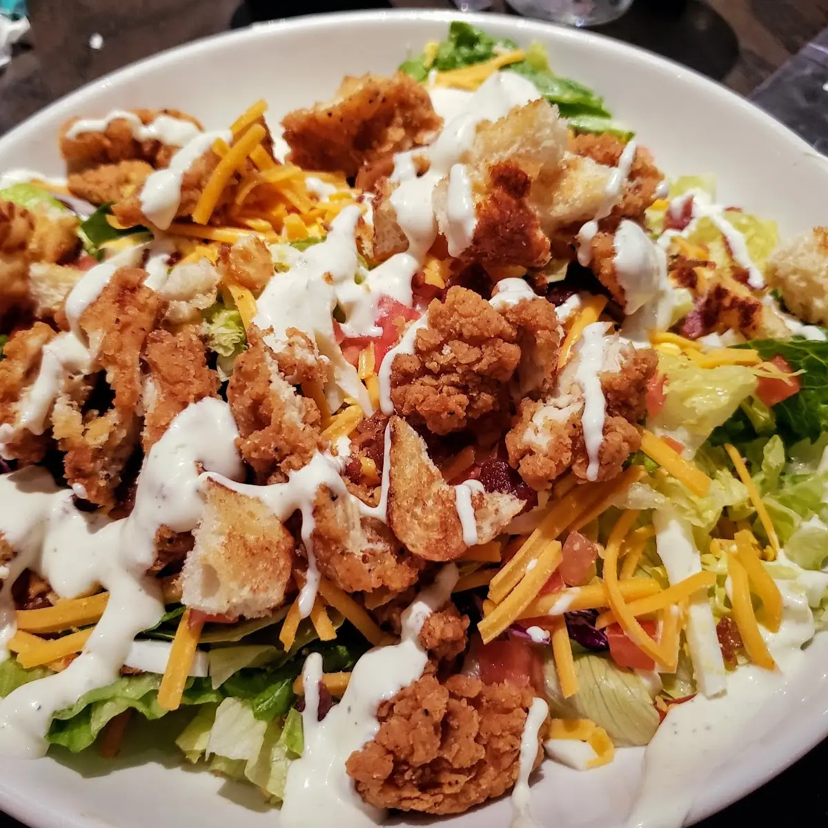 Crispy Chicken Tender Salad