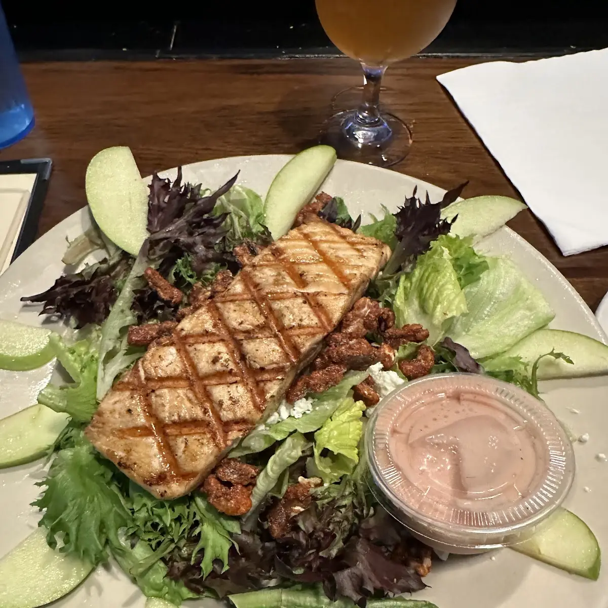 Salad with Salmon Fillet