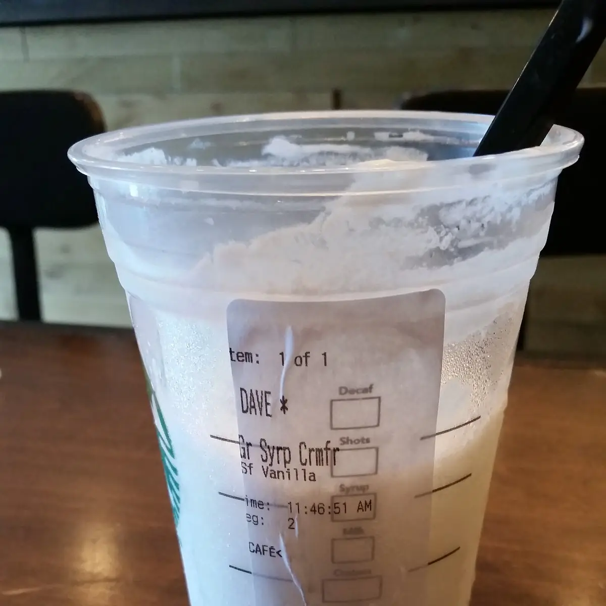 Sugar Free Vanilla Frappe