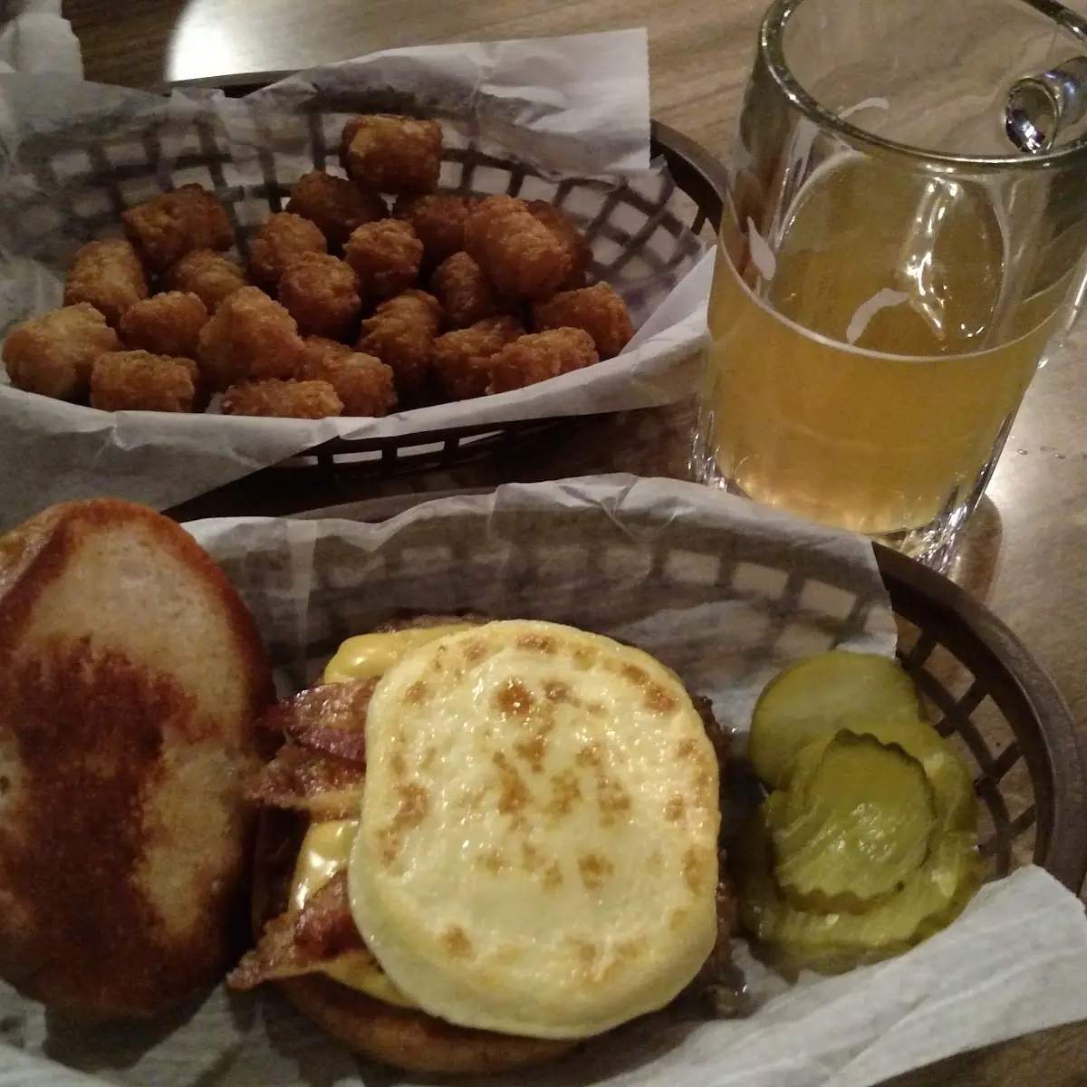 Bacon Cheese Burger with Egg