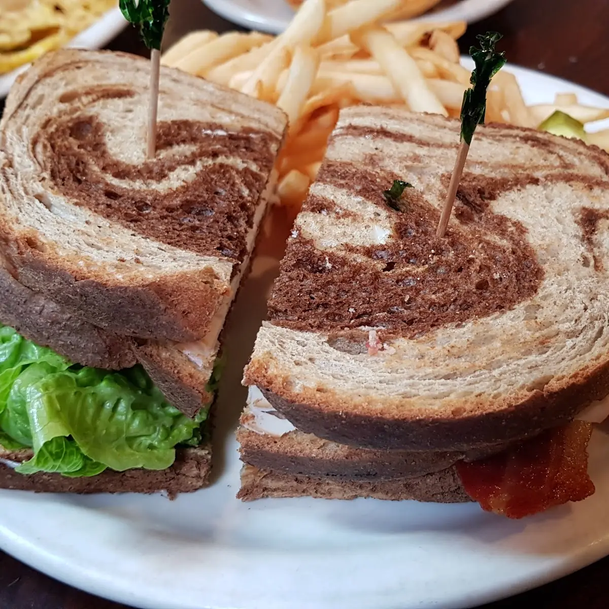 Club Sandwich on Marble Rye
