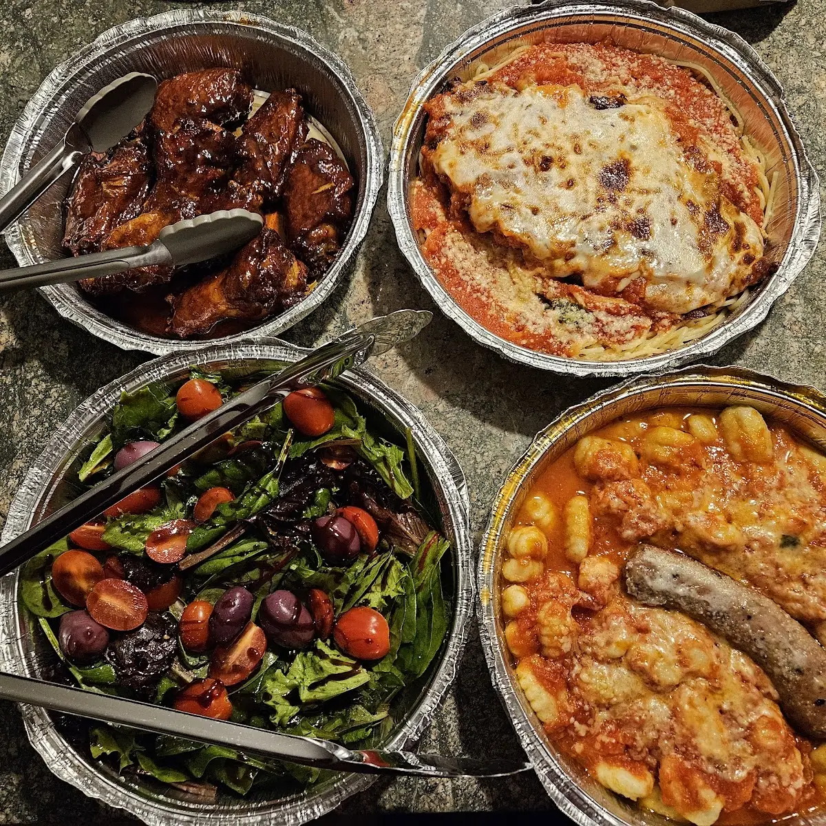 Gnocchi with Sausage Chicken Parmesan