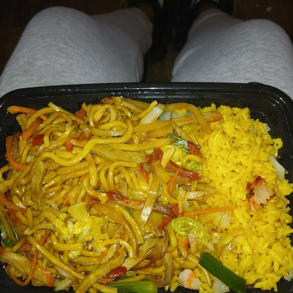 Pork Lo Main and Pork Fried Rice