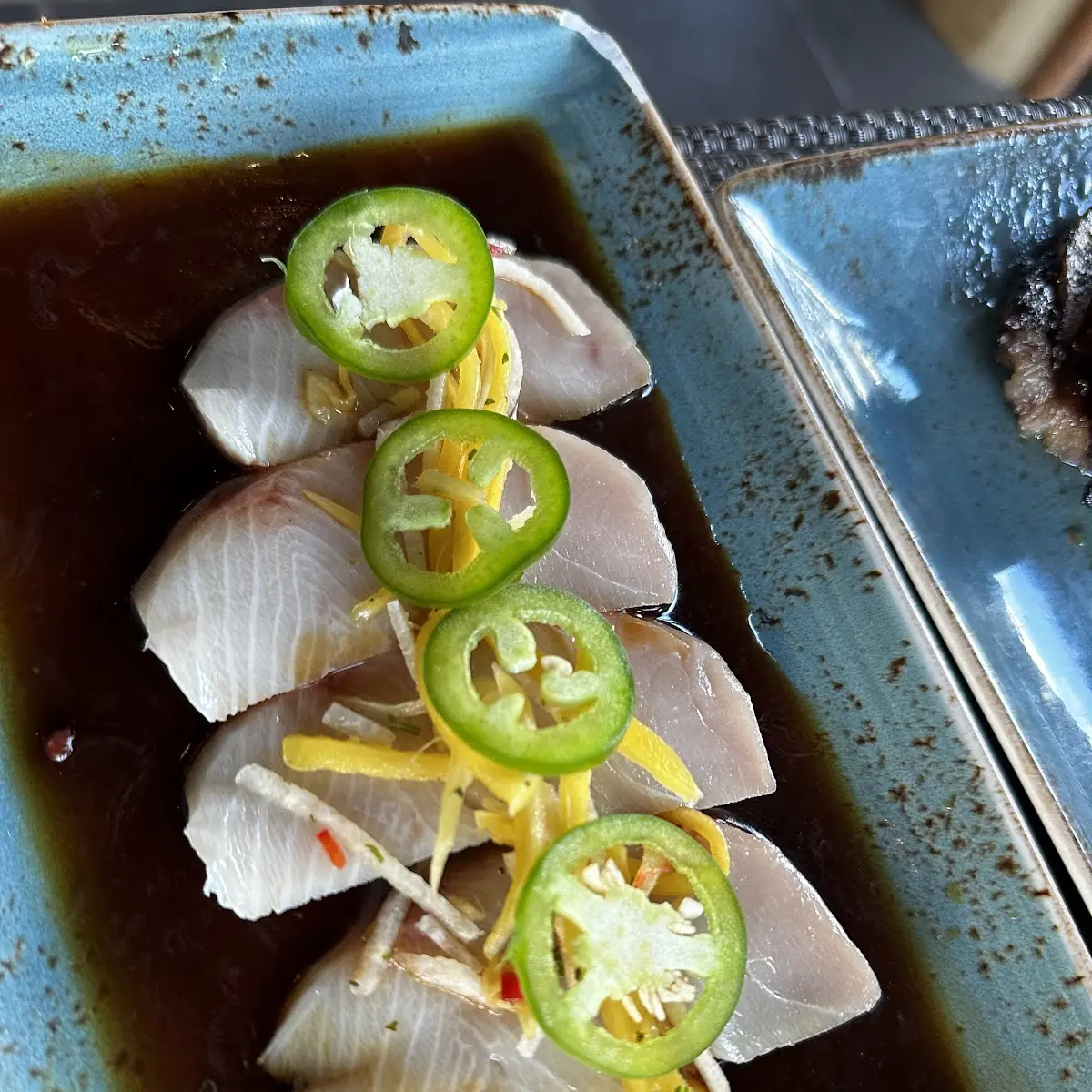 Yellowtail Sashimi with Jalapeño Salsa