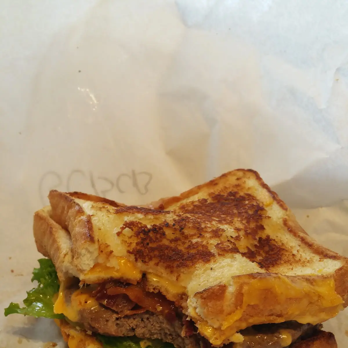 Grilled Cheese Bacon Cheeseburger