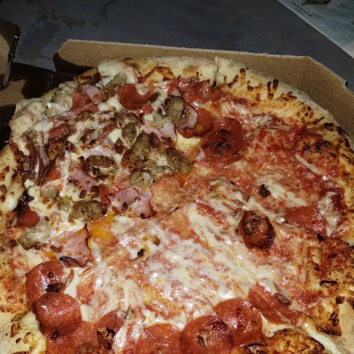 Pepperoni and Sausage Pizza