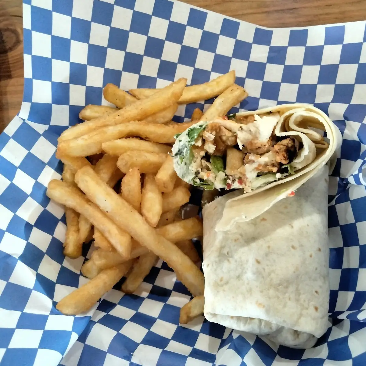 Crab Rangoon Crispy Chicken Wrap