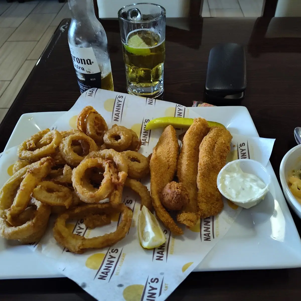 Fish Basket with Onion Rings