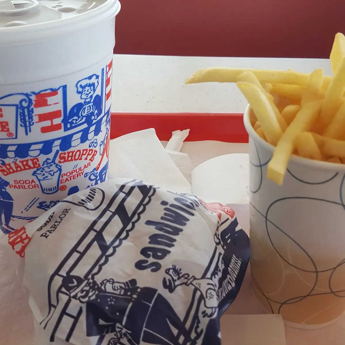 Bacon Cheeseburger and Fries