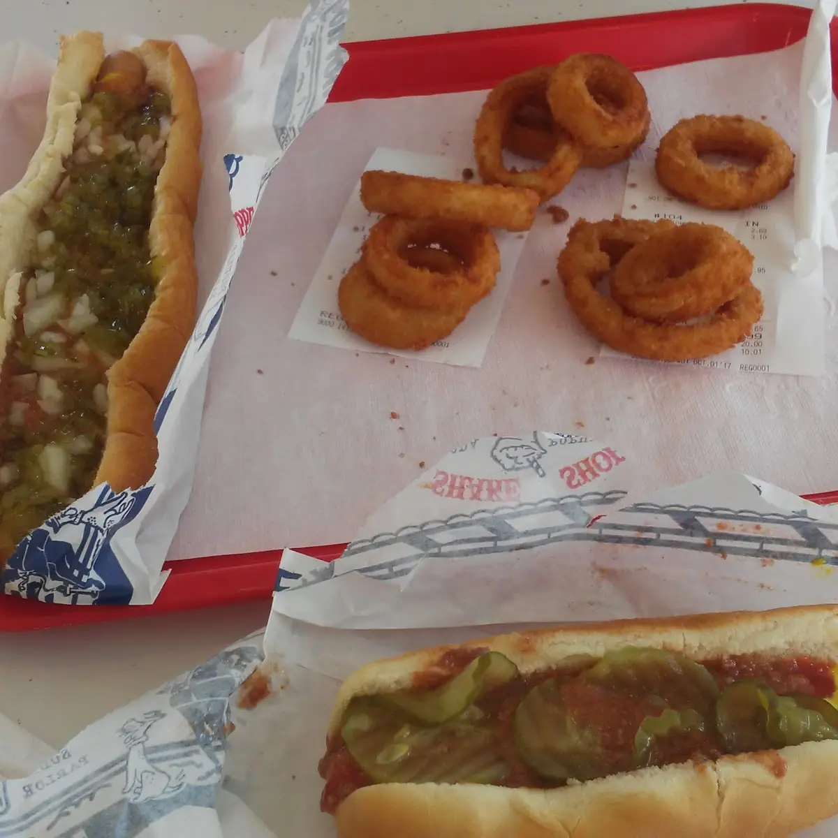 Hot Dog and Onion Rings
