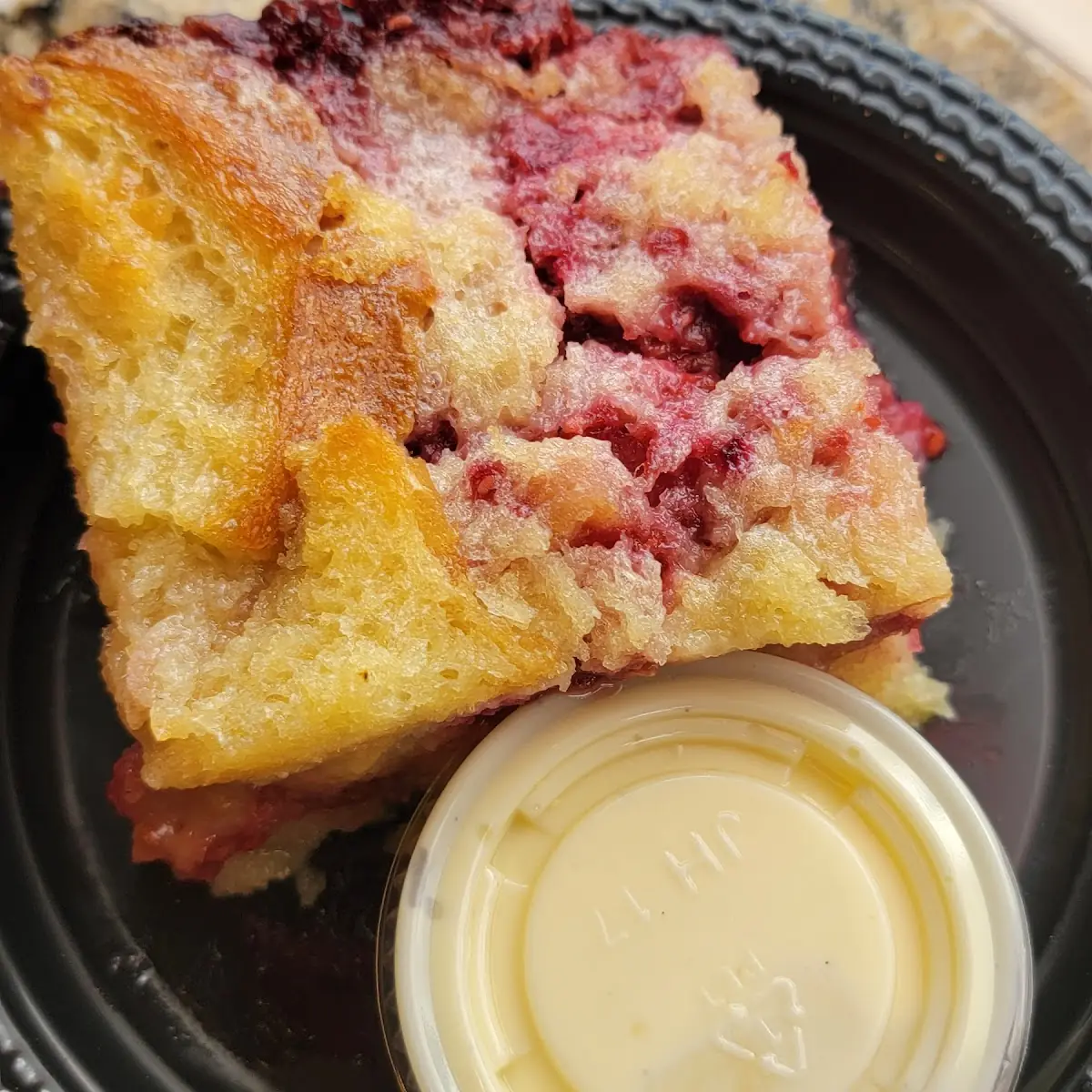 Raspberry Bread Pudding