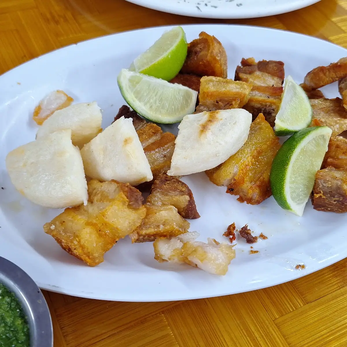 Chicharrón Pork Belly Con Arepa