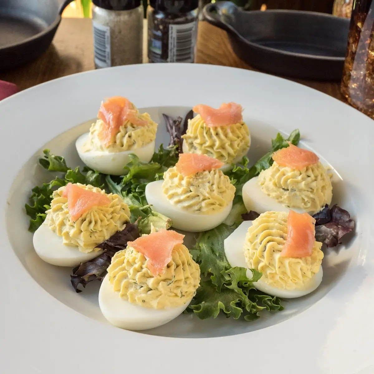 Wasabi Deviled Eggs